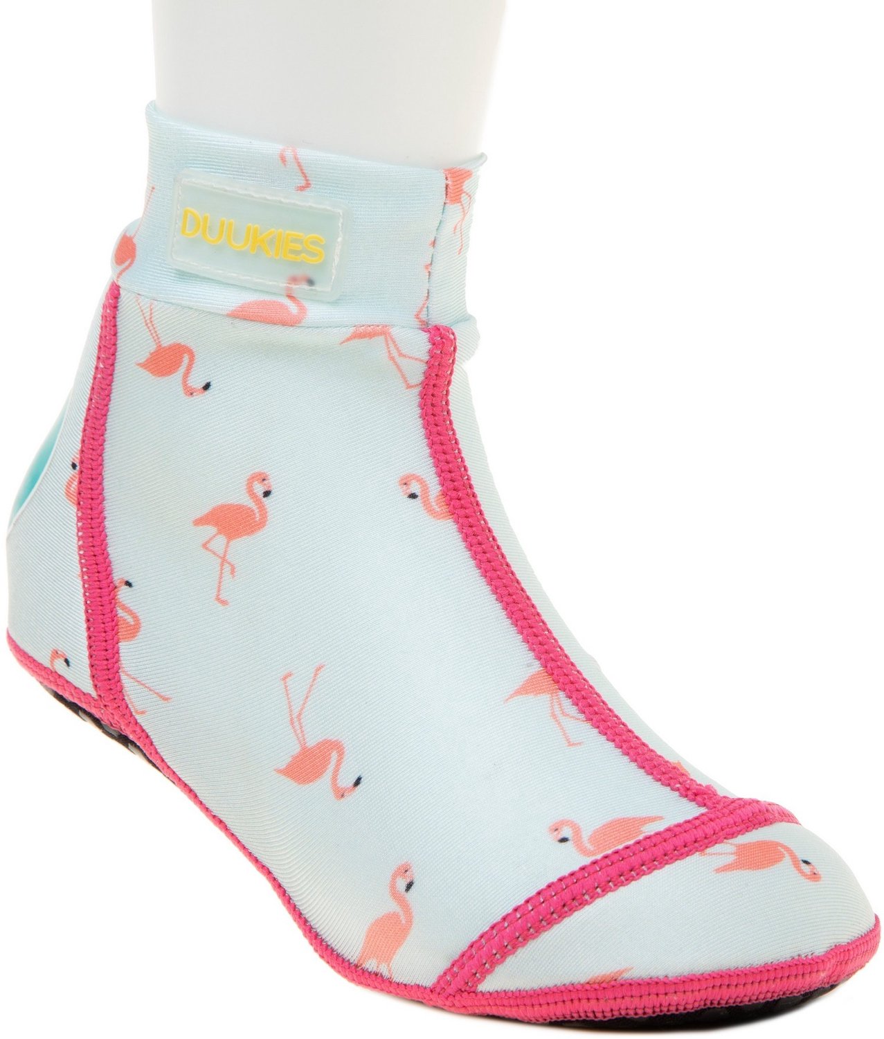 Duukies - Meisjes UV-strandsokken - Flamingo Mint - Mint - maat 32-33EU