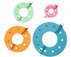 Pom Pom maker, d 3,5+5,5+7+9 cm, 4 stuk/ 1 set