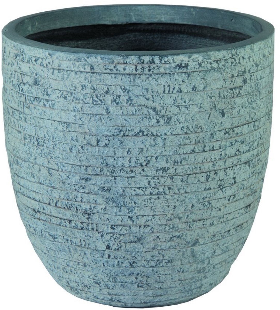 Bloempot Utah Egg Washed - d34 x h33cm - Grijs