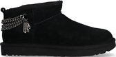 UGG W Classic Ultra Mini Chains Vachtlaarzen -  Warme Laarzen - Dames - Zwart - Maat 42