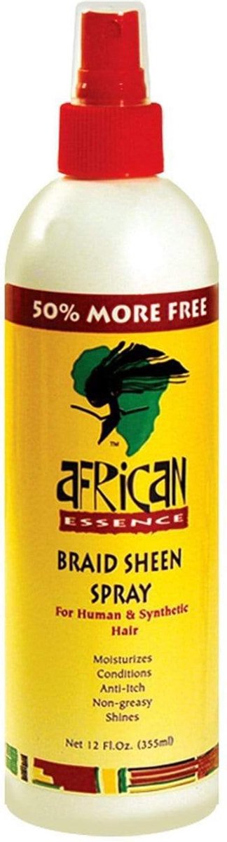 African Essence Braid Sheen Spray 12oz.