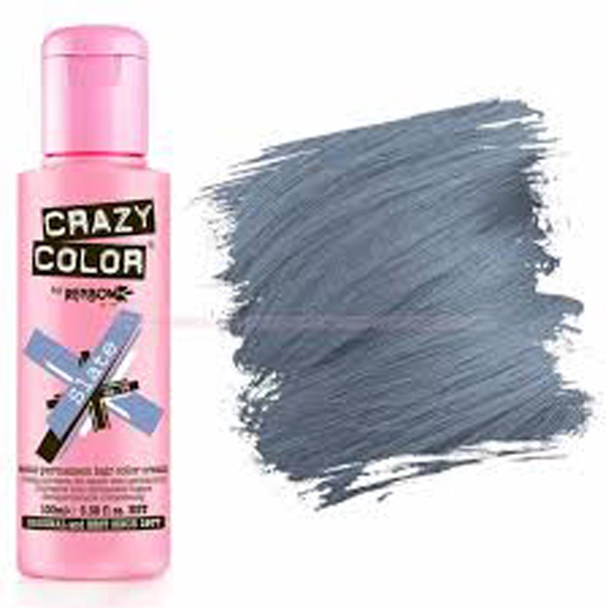 Semi-Permanente Kleur Slate Crazy Color Nº 74 (100 ml)