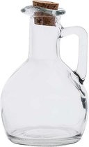 Oliefles - Azijnfles - Olie- en Azijnset - Olijfolie fles - Glas - met kurk