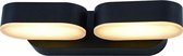 LED Tuinverlichting - Buitenlamp - Shana Trapon - 13W - Warm Wit 2700K - Rond - Mat Zwart - Aluminium