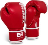 Gymrex Bokshandschoenen kinderen - wit-rood - 6 oz