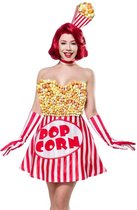 Mask Paradise Kostuum -XL- Popcorn Girl Rood/Wit
