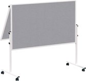 Presentatiebord MAUL solid klapb. vilt, 150x120 cm, grijs