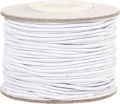 Elastiek, dikte 1 mm, wit, 25 m/ 1 rol