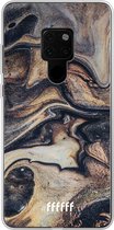 Huawei Mate 20 Hoesje Transparant TPU Case - Wood Marble #ffffff
