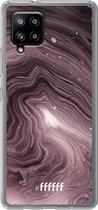 6F hoesje - geschikt voor Samsung Galaxy A42 -  Transparant TPU Case - Purple Marble #ffffff