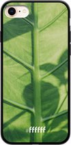 iPhone 7 Hoesje TPU Case - Leaves Macro #ffffff