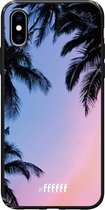 iPhone Xs Hoesje TPU Case - Sunset Palms #ffffff