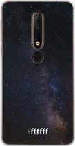 Nokia X6 (2018) Hoesje Transparant TPU Case - Dark Space #ffffff