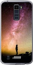 LG K10 (2016) Hoesje Transparant TPU Case - Watching the Stars #ffffff