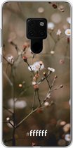 Huawei Mate 20 Hoesje Transparant TPU Case - Flower Buds #ffffff