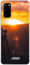 Samsung Galaxy S20 Hoesje Transparant TPU Case - Rock Formation Sunset #ffffff