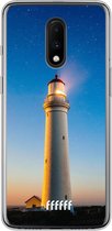 6F hoesje - geschikt voor OnePlus 7 -  Transparant TPU Case - Lighthouse #ffffff