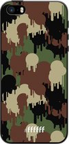 iPhone 5s Hoesje TPU Case - Graffiti Camouflage #ffffff