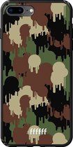 iPhone 8 Plus Hoesje TPU Case - Graffiti Camouflage #ffffff