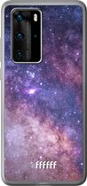 Huawei P40 Pro Hoesje Transparant TPU Case - Galaxy Stars #ffffff