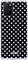 Samsung Galaxy S10 Lite Hoesje Transparant TPU Case - Onyx Dots #ffffff