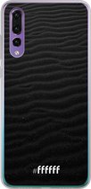 Huawei P30 Hoesje Transparant TPU Case - Black Beach #ffffff