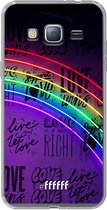 Samsung Galaxy J3 (2016) Hoesje Transparant TPU Case - Love is Love #ffffff