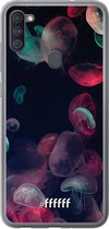 Samsung Galaxy A11 Hoesje Transparant TPU Case - Jellyfish Bloom #ffffff