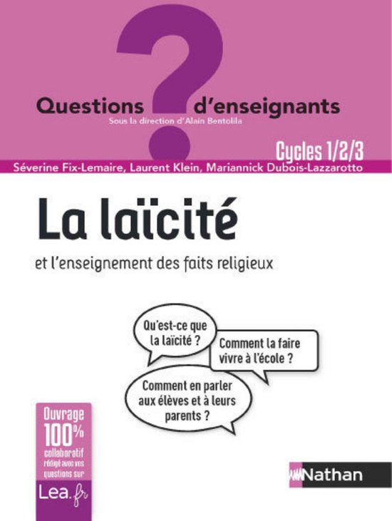 QUESTIONS D'ENSEIGNANTS - Ebook - Laïcité et enseignement  ... - cover