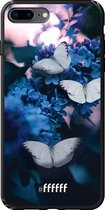 iPhone 7 Plus Hoesje TPU Case - Blooming Butterflies #ffffff