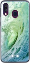 Samsung Galaxy A50 Hoesje Transparant TPU Case - It's a Wave #ffffff