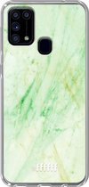 Samsung Galaxy M31 Hoesje Transparant TPU Case - Pistachio Marble #ffffff