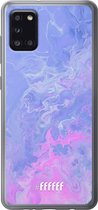 Samsung Galaxy A31 Hoesje Transparant TPU Case - Purple and Pink Water #ffffff