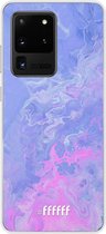 Samsung Galaxy S20 Ultra Hoesje Transparant TPU Case - Purple and Pink Water #ffffff