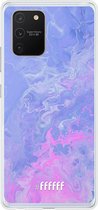 Samsung Galaxy S10 Lite Hoesje Transparant TPU Case - Purple and Pink Water #ffffff