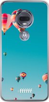 Motorola Moto G7 Hoesje Transparant TPU Case - Air Balloons #ffffff