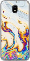 Samsung Galaxy J5 (2017) Hoesje Transparant TPU Case - Bubble Texture #ffffff