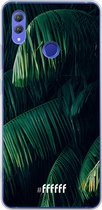 6F hoesje - geschikt voor Honor Note 10 -  Transparant TPU Case - Palm Leaves Dark #ffffff