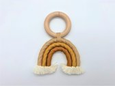 Bijtring | Regenboog | Hout | Geel & Oranje | Babycadeaus |