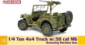 1:6 Dragon 75052 1/4-Ton 4x4 Truck w/M2 .50-cal Machine Gun Plastic kit
