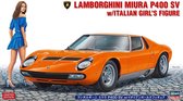 1:24 Hasegawa 20423 Lamborghini Miura P400 SV with girl figure Plastic kit