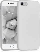 kwmobile telefoonhoesje voor Apple iPhone SE (2022) / SE (2020) / 8 / 7 - Hoesje voor smartphone - Back cover in mat lichtgrijs