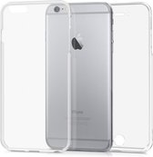 kwmobile 360 graden hoesje voor Apple iPhone 6 Plus / 6S Plus - volledige bescherming - siliconen beschermhoes - transparant