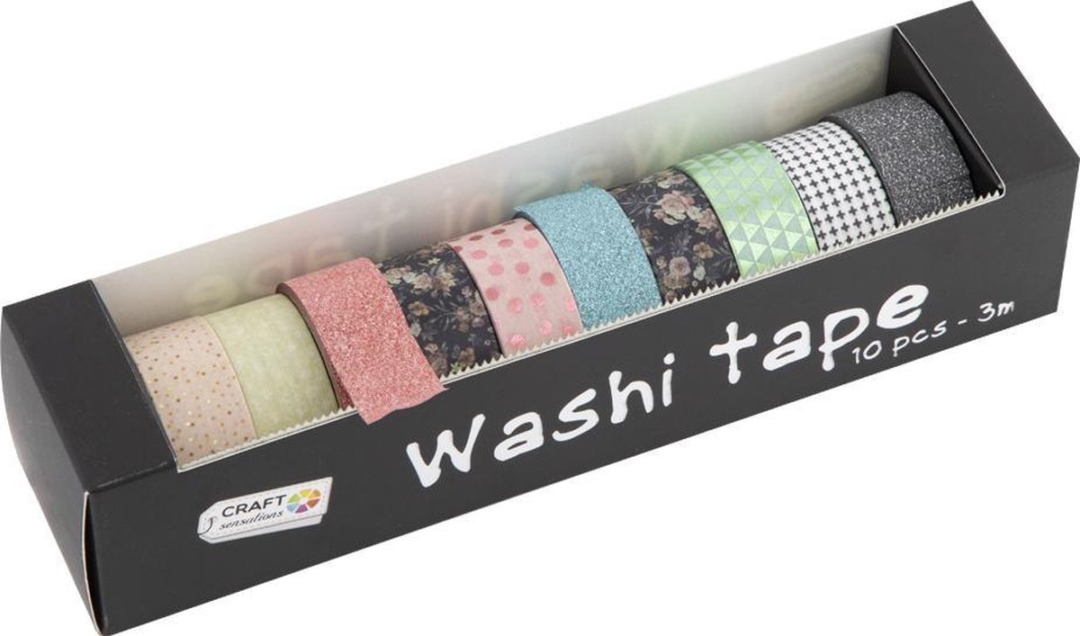 Craft Sensations Washi tape 10-pack Mix