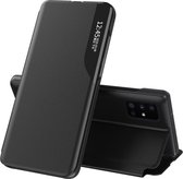 Eco Leather View Case Boekmodel Hoesje Samsung Galaxy A51 - Zwart