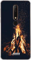 Nokia X6 (2018) Hoesje Transparant TPU Case - Bonfire #ffffff