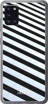 Samsung Galaxy A31 Hoesje Transparant TPU Case - Mono Tiles #ffffff