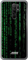Xiaomi Redmi 9 Hoesje Transparant TPU Case - Hacking The Matrix #ffffff