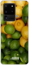 Samsung Galaxy S20 Ultra Hoesje Transparant TPU Case - Lemon & Lime #ffffff