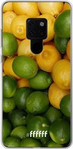 Huawei Mate 20 Hoesje Transparant TPU Case - Lemon & Lime #ffffff